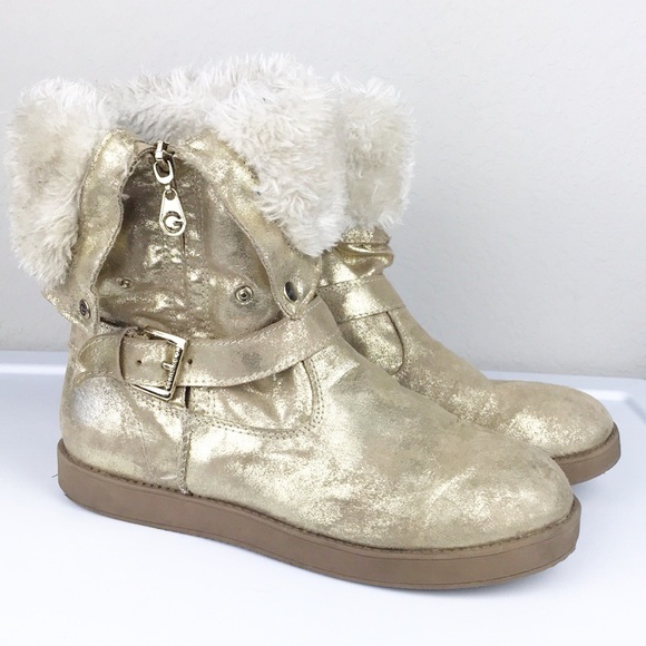 guess metallic boots